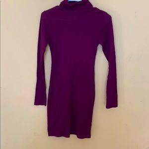 Turtle neck long sleeve dress